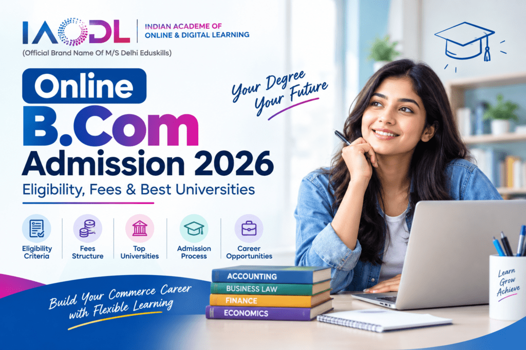 Online B.Com Admission 2026: Eligibility, Fees & Best Universities