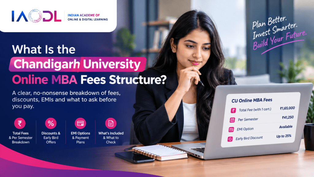 What Is the Chandigarh University Online MBA Fees Structure? | CU Online 1 cu online, chandigarh university online mba fees
